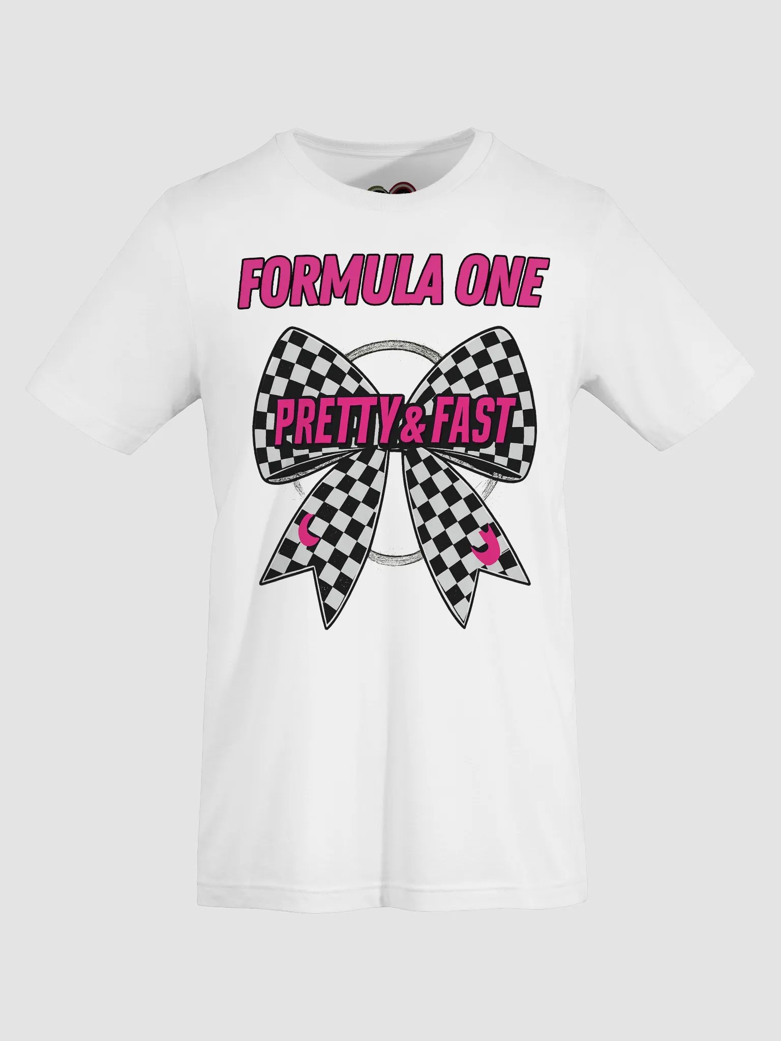 Checkered Flag Bow Tie Tee product image (7)
