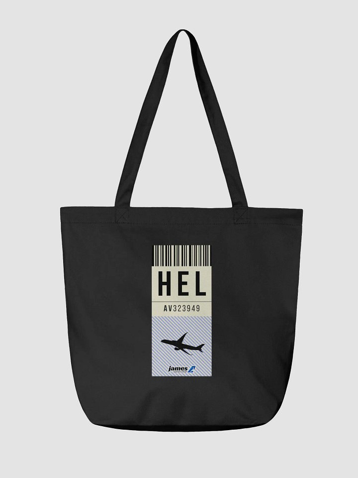 Helsinki (HEL) Stylish Luggage Tag Tote Bag product image (2)