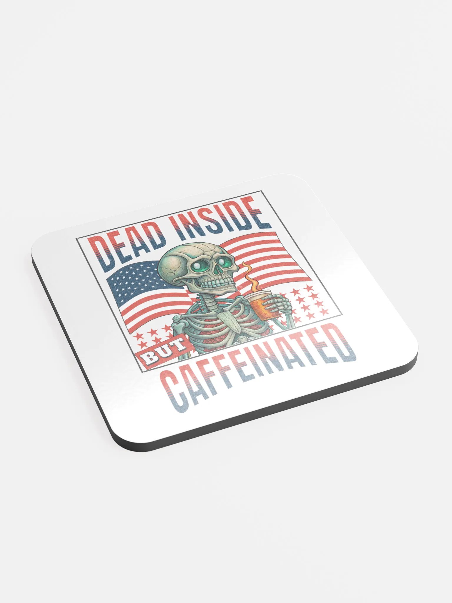 Dead Inside But Caffeinated Coaster Set product image (3)