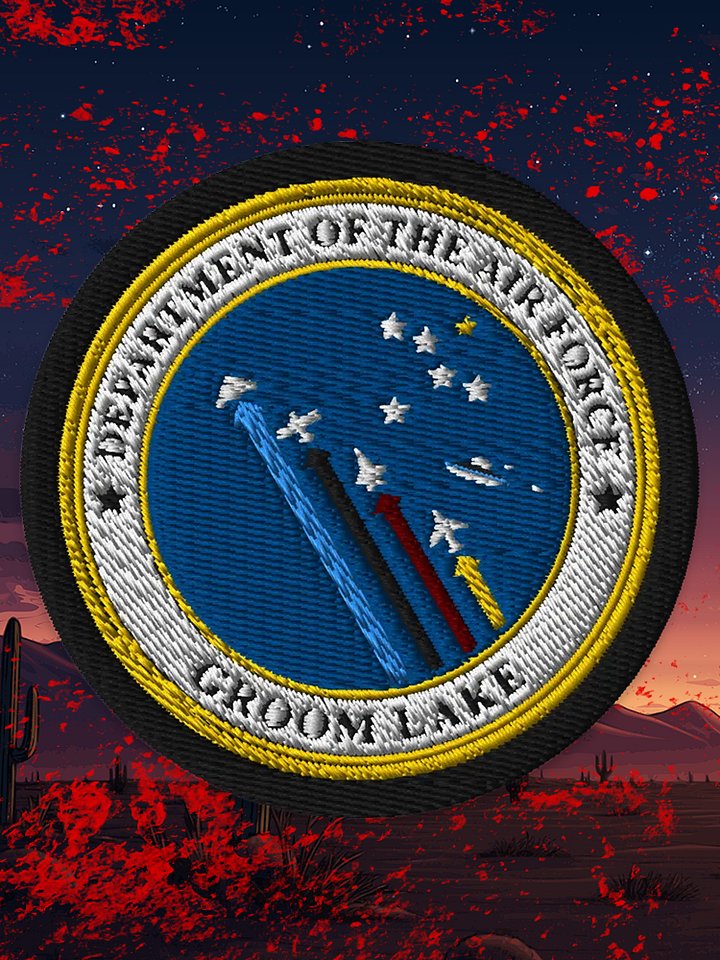 Groom Lake Embroidered 3" Patch product image (1)