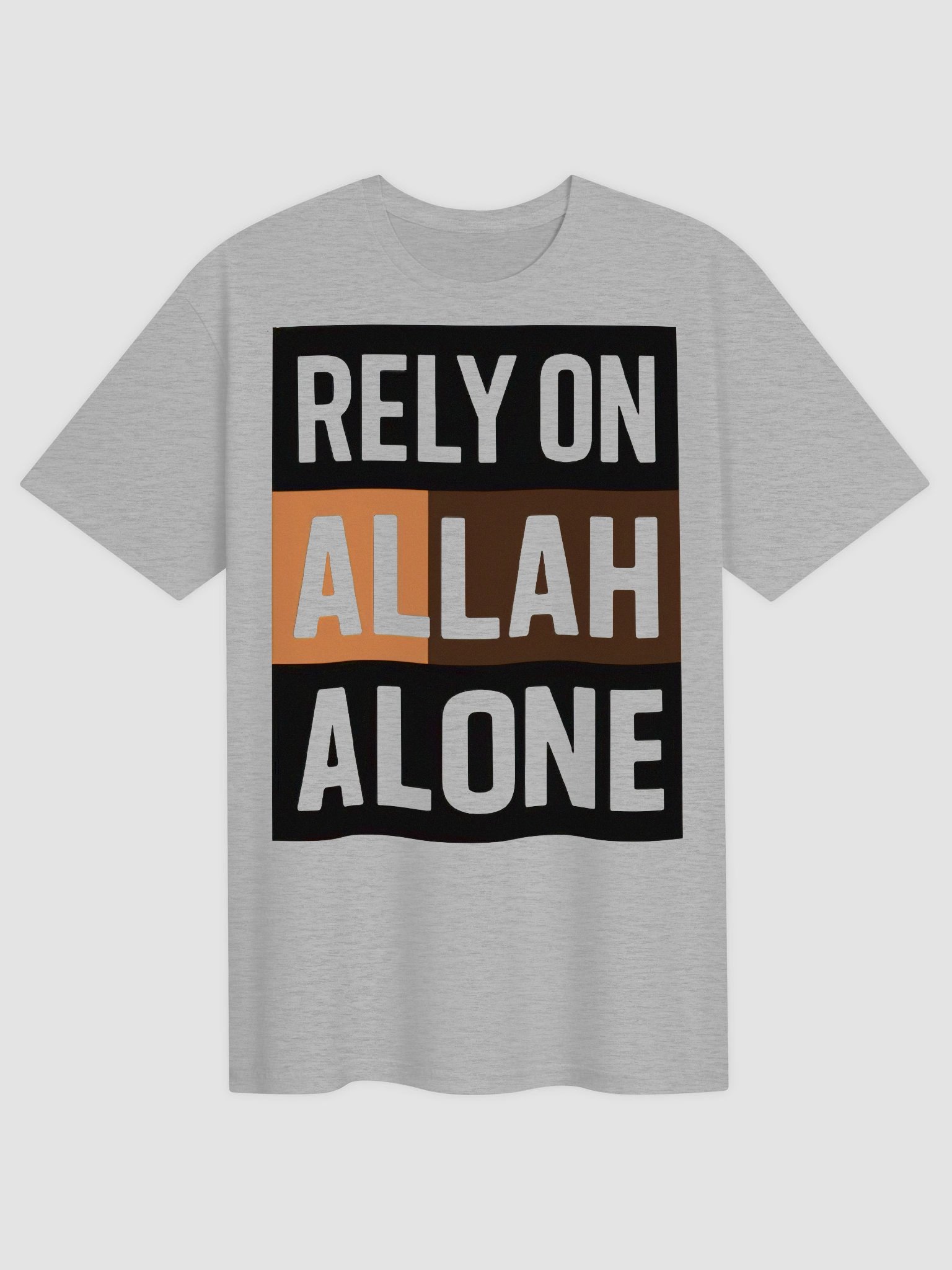 Rely On Allah Alone T-Shirt | Minimalist Tawakkul Tee | Modern Islamic Streetwear product image (2)
