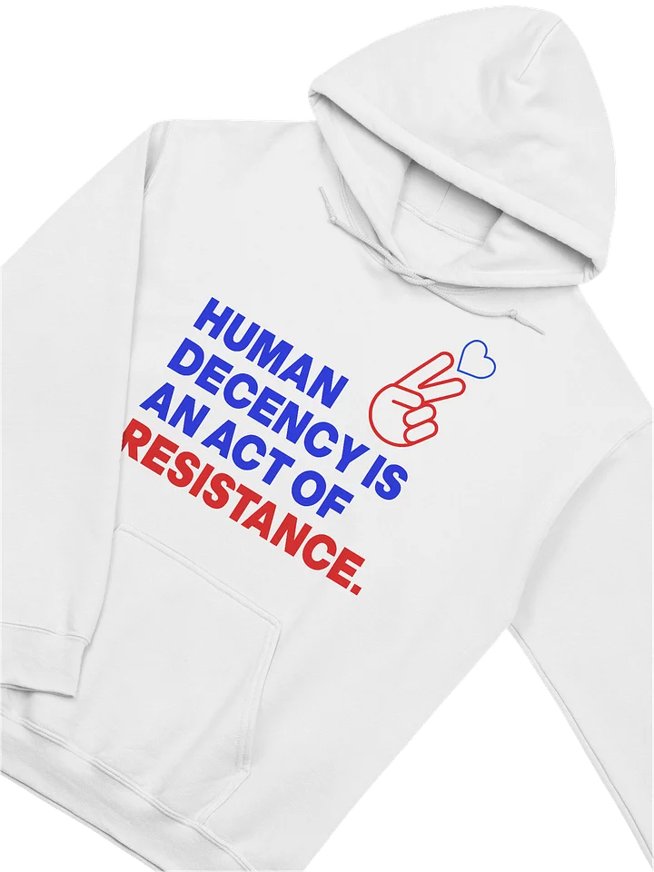 HUMAN DECENCY IS AN ACT OF RESISTANCE - HOODIE product image (2)