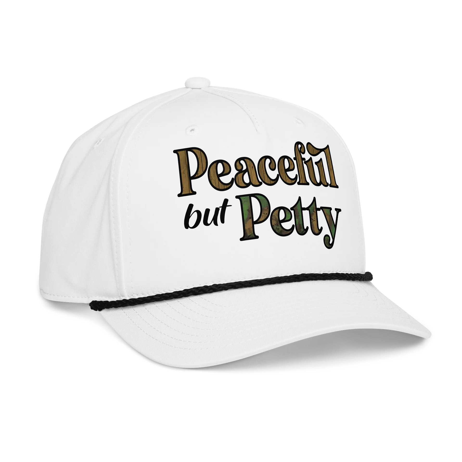 Peaceful But Petty Braided Rope Cap product image (4)