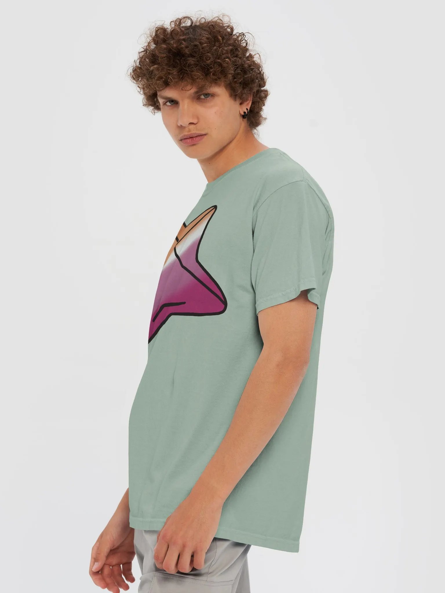 Lesbian Pride Folding Star T Shirt product image (60)