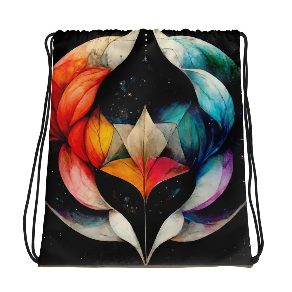 Vibrant Symmetry Drawstring Backpack product image (1)