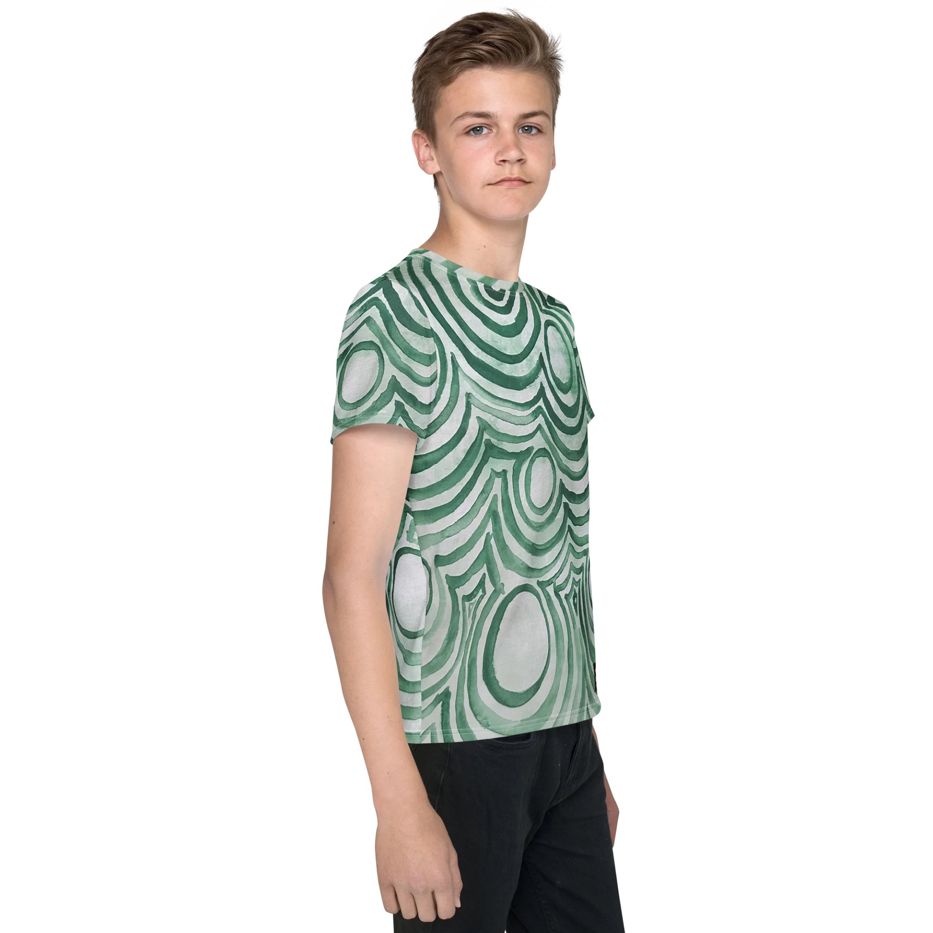 "Green Swirl" Youth Tee product image (4)