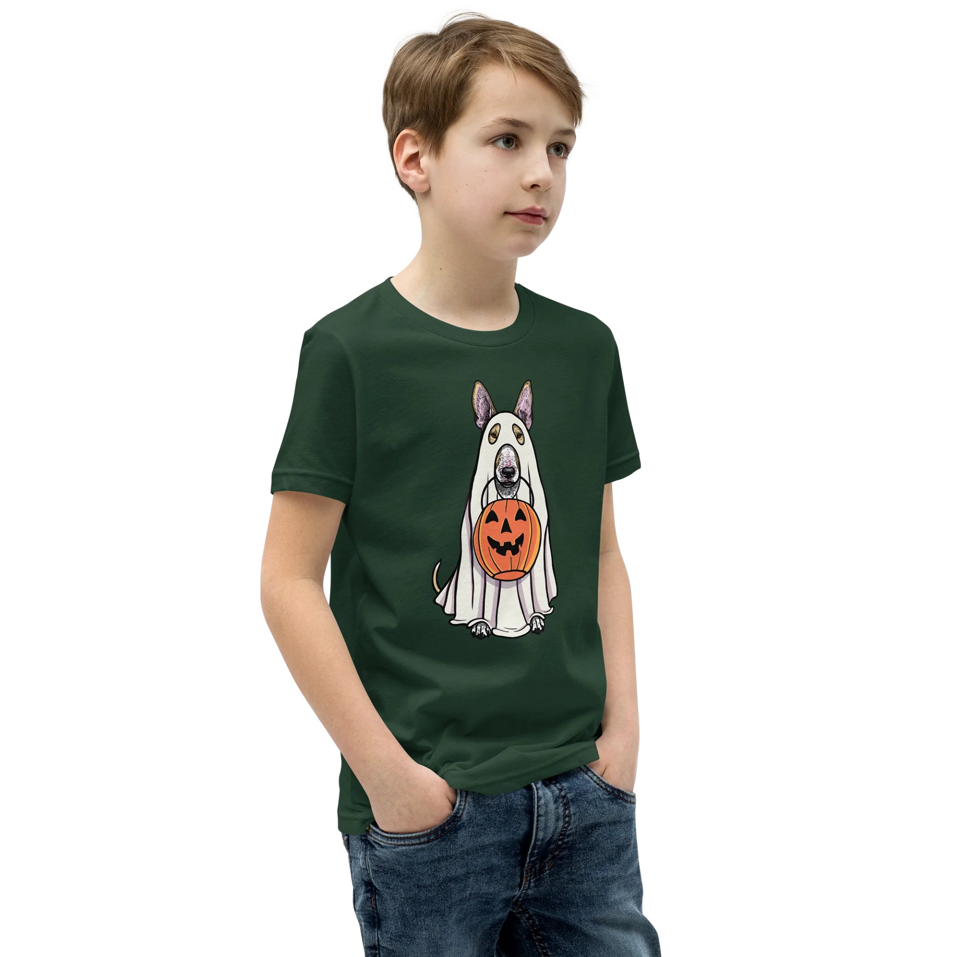 Halloween English Bull Terrier(Fawn) Youth T-Shirt product image (2)