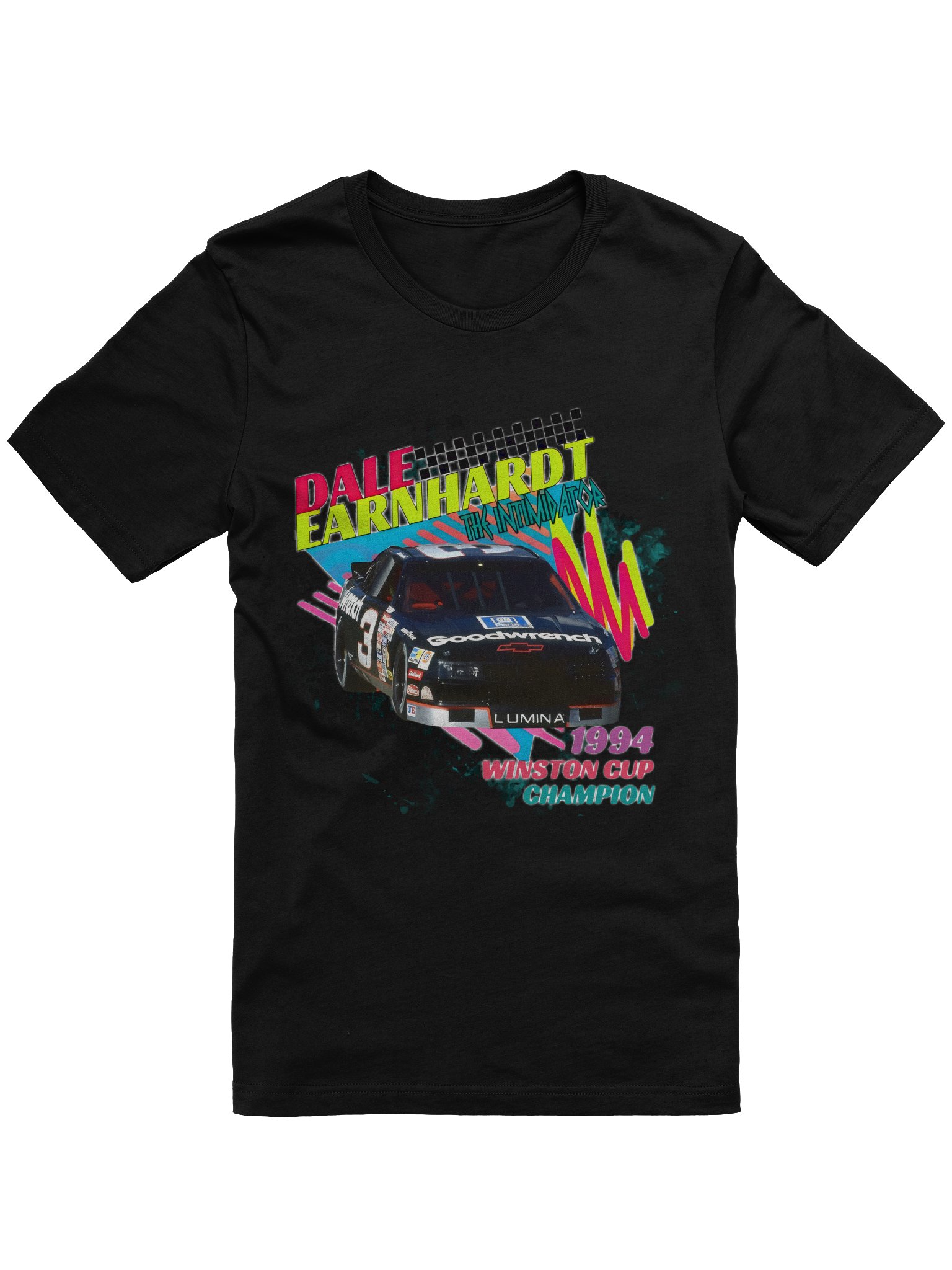 Dale Earnhardt 'The Intimidator' Neon Race Tee product image (1)