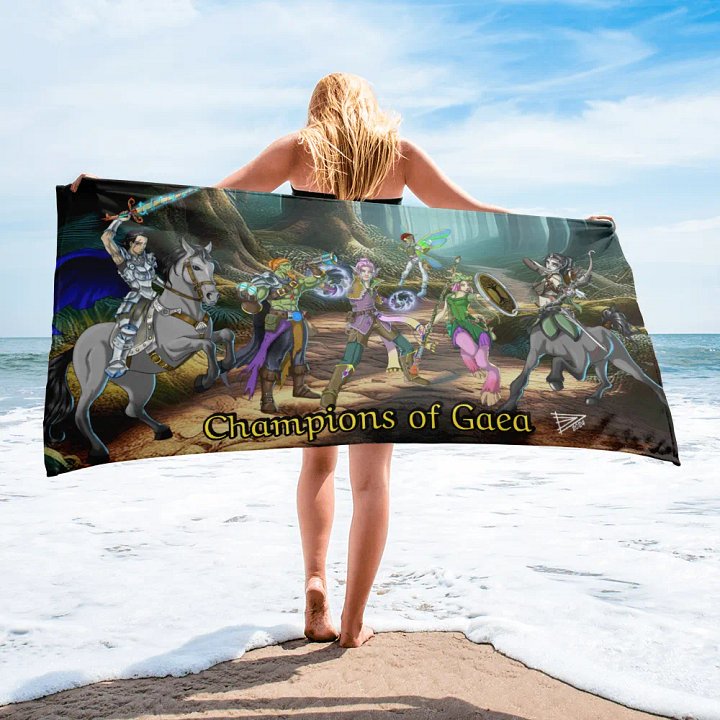Champions of Gaea | Sublimated Towel product image (2)