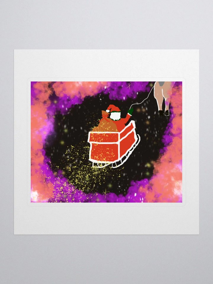 Santa's Cosmic Ride Stickers product image (1)