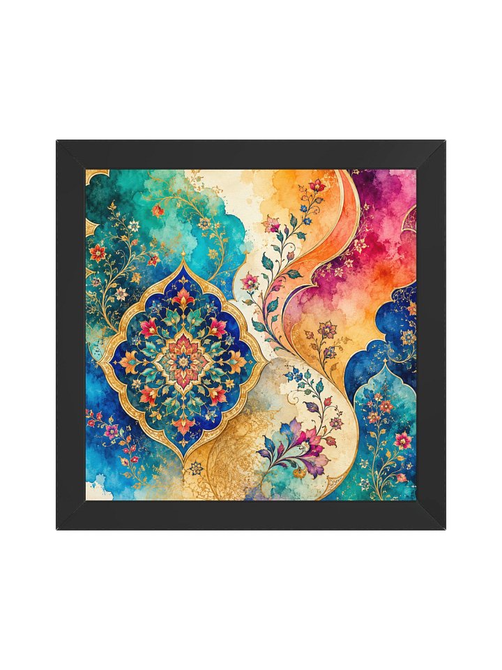 Persian Mosaic Bloom Framed Wall Art product image (1)