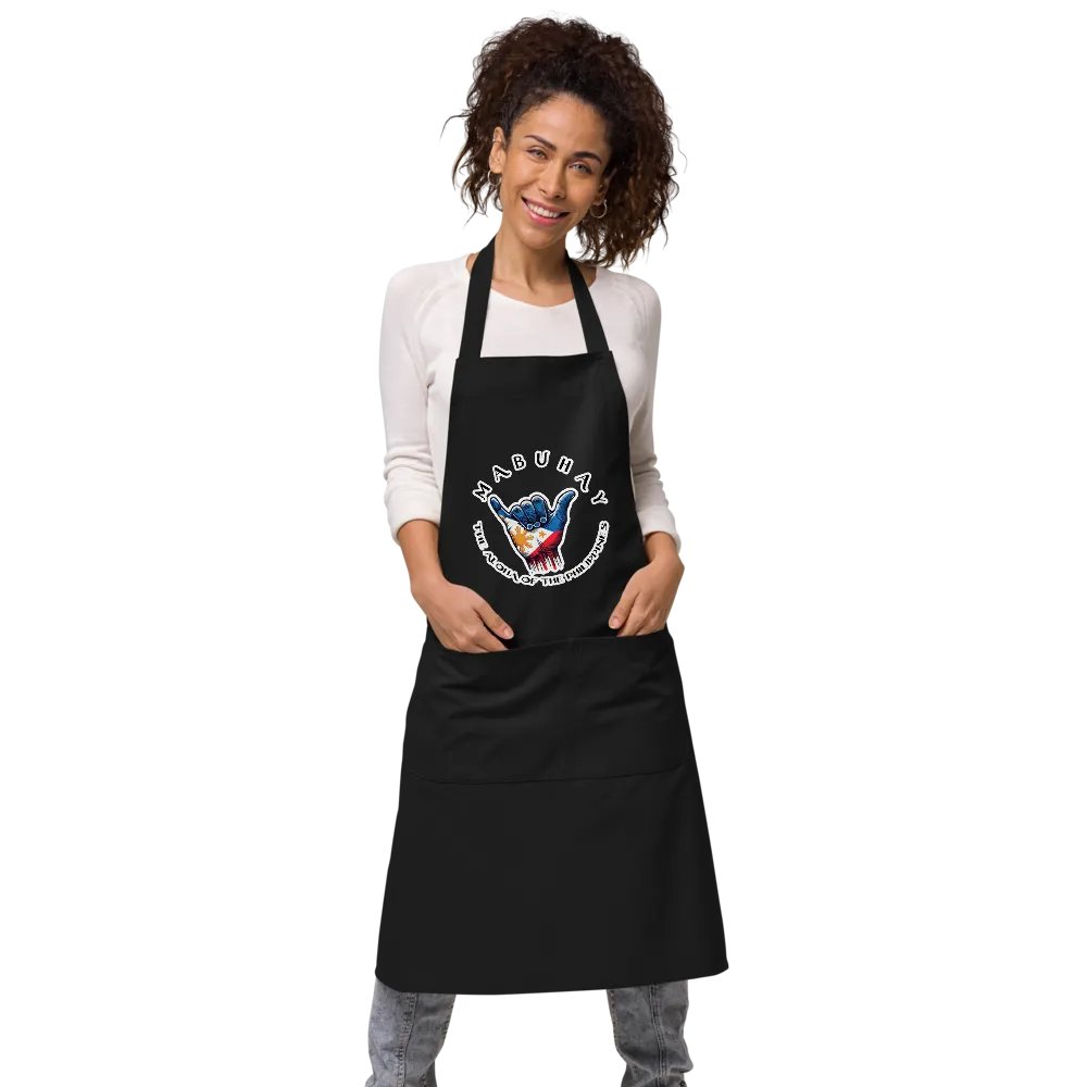 MABUHAY THE ALOHA OF THE PHILIPPINES APRON - SHAKA HANG LOOSE VIBES FOR YOUR KITCHEN product image (11)