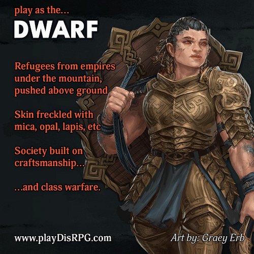 The gates to the Dwarven empires have been closed for 40 years. Maybe you came to the surface before then, or maybe you were ...