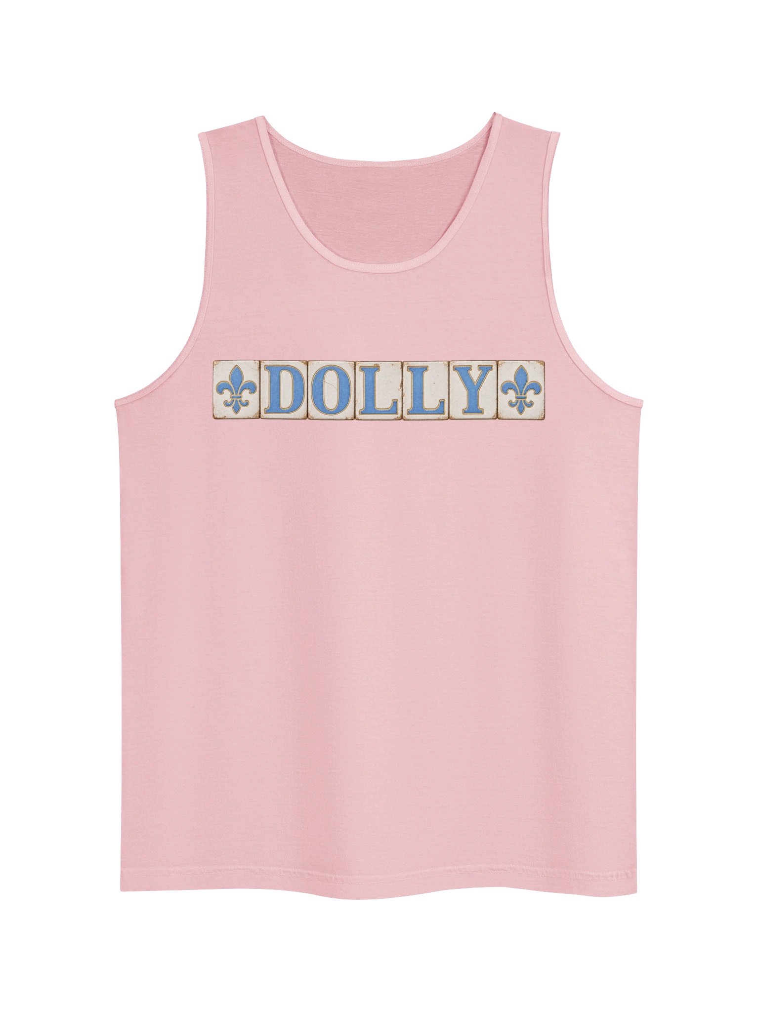 Dolly New Orleans Tile Tank Top | Vintage NOLA Street Tile Inspired Dolly Parton Tank product image (71)