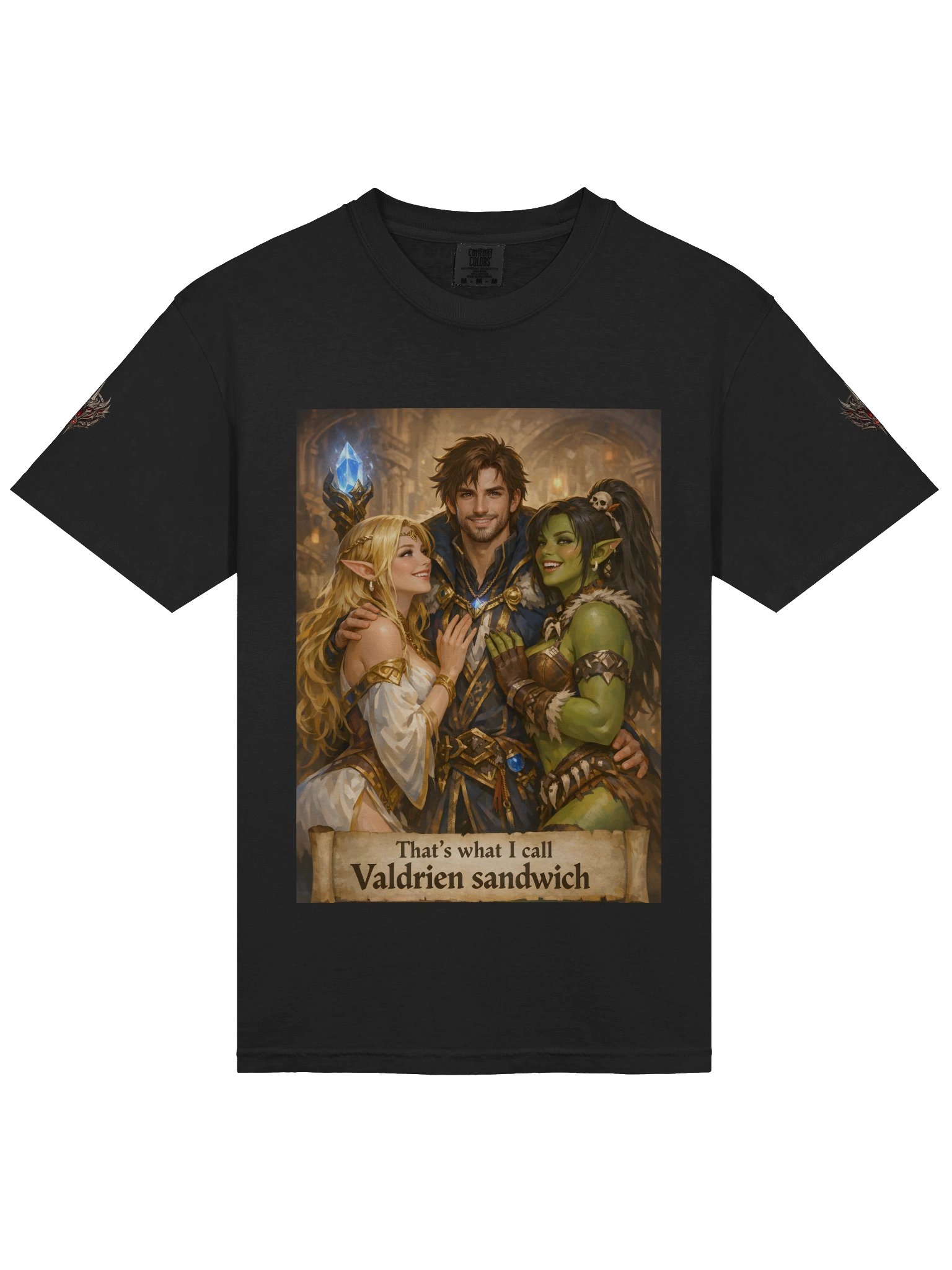 Valdrién Sandwich T-Shirt | Funny Fantasy RPG Graphic Tee product image (3)