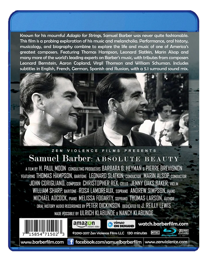 Samuel Barber: Absolute Beauty product image (2)