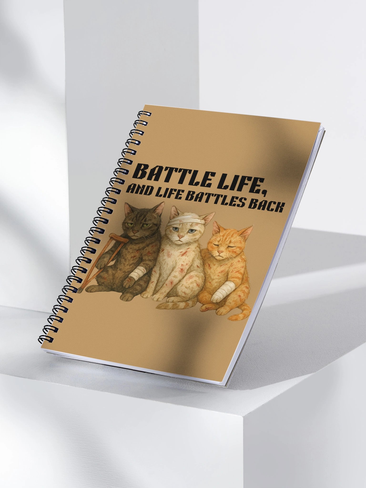 Nap Hard – Win Harder Cat Notebook product image (3)