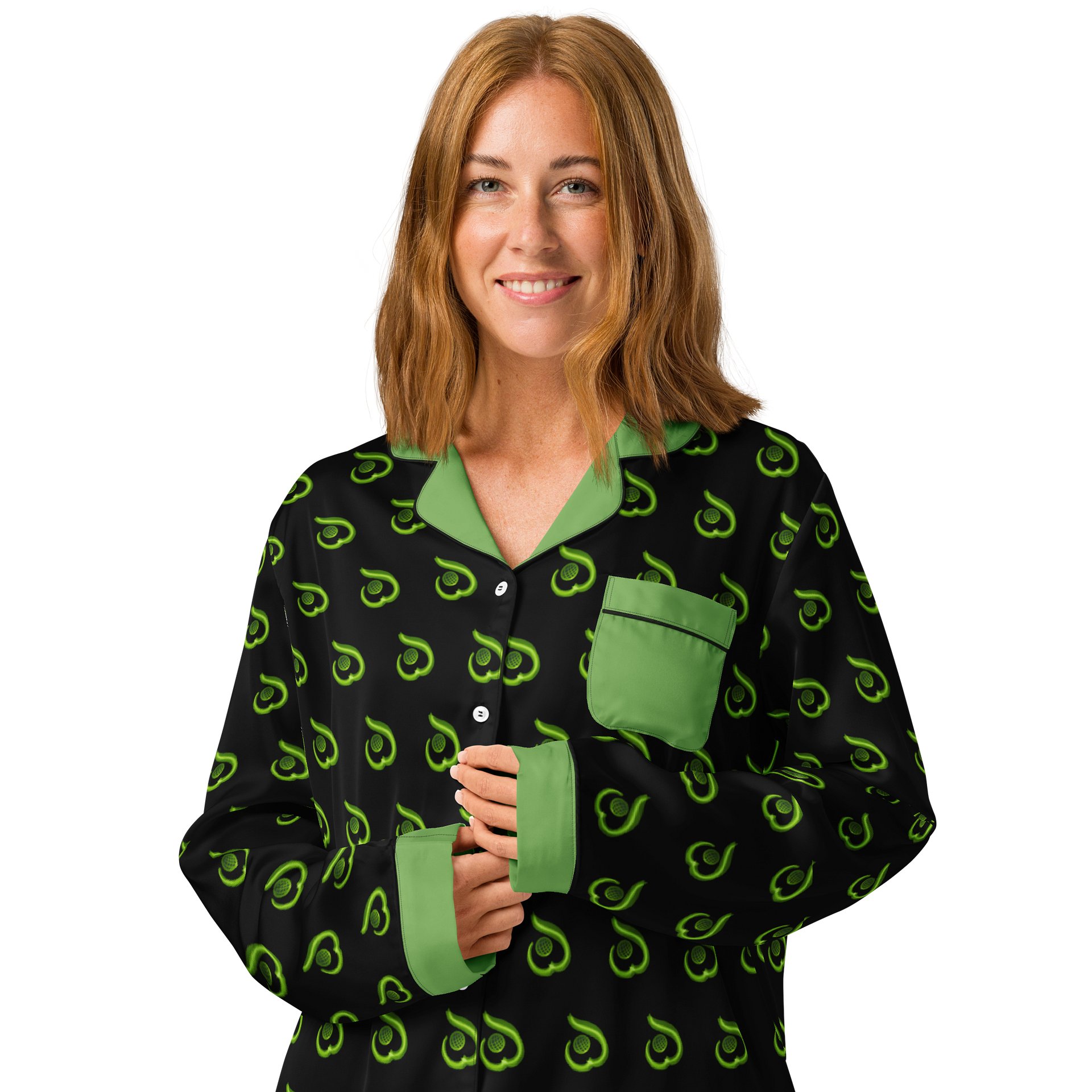 WILLOWISP Field Agent Patterned Long Sleeve Pajama Top product image (3)