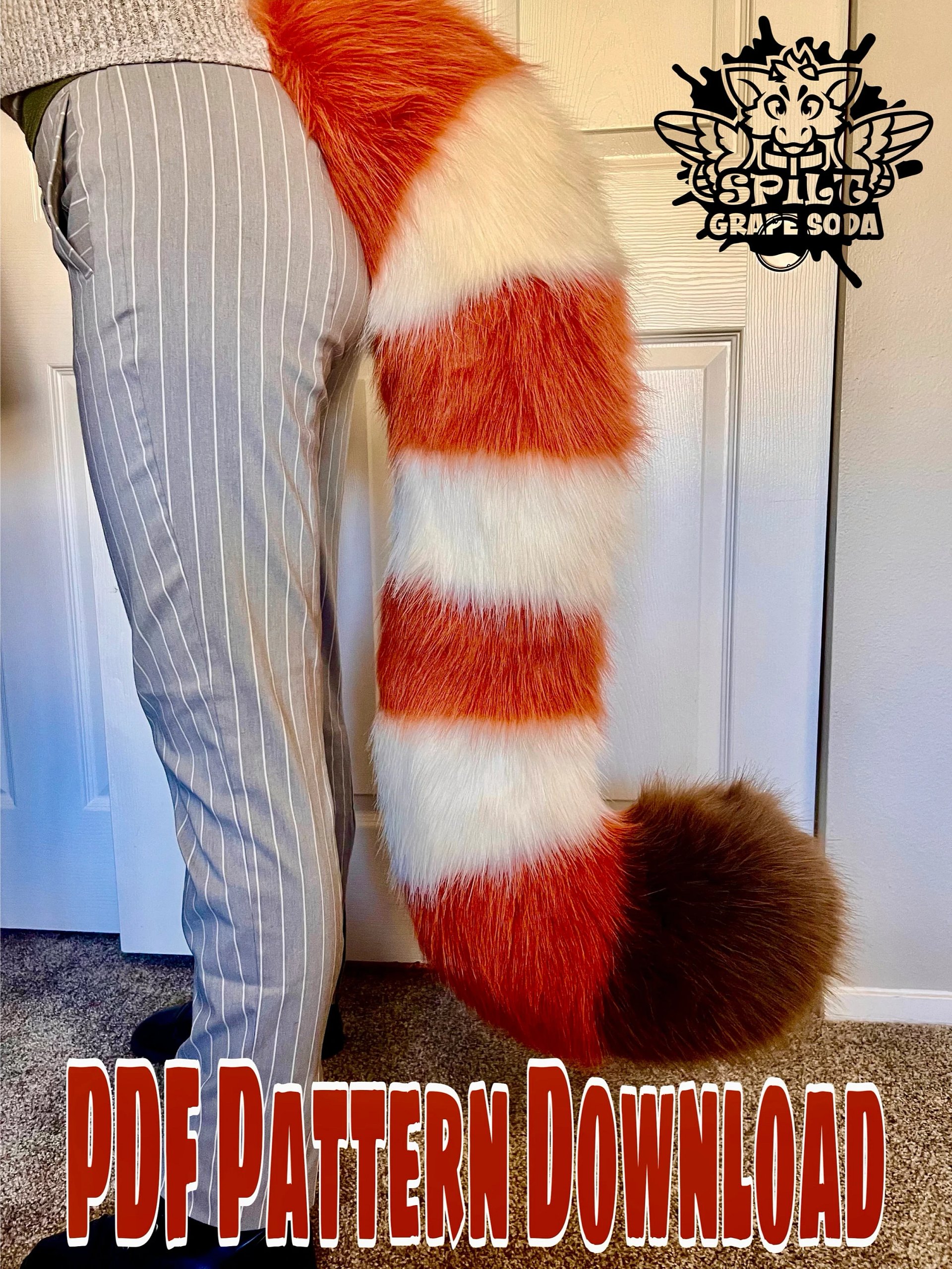 Red Panda Tail Pattern [PDF DOWNLOAD] product image (1)