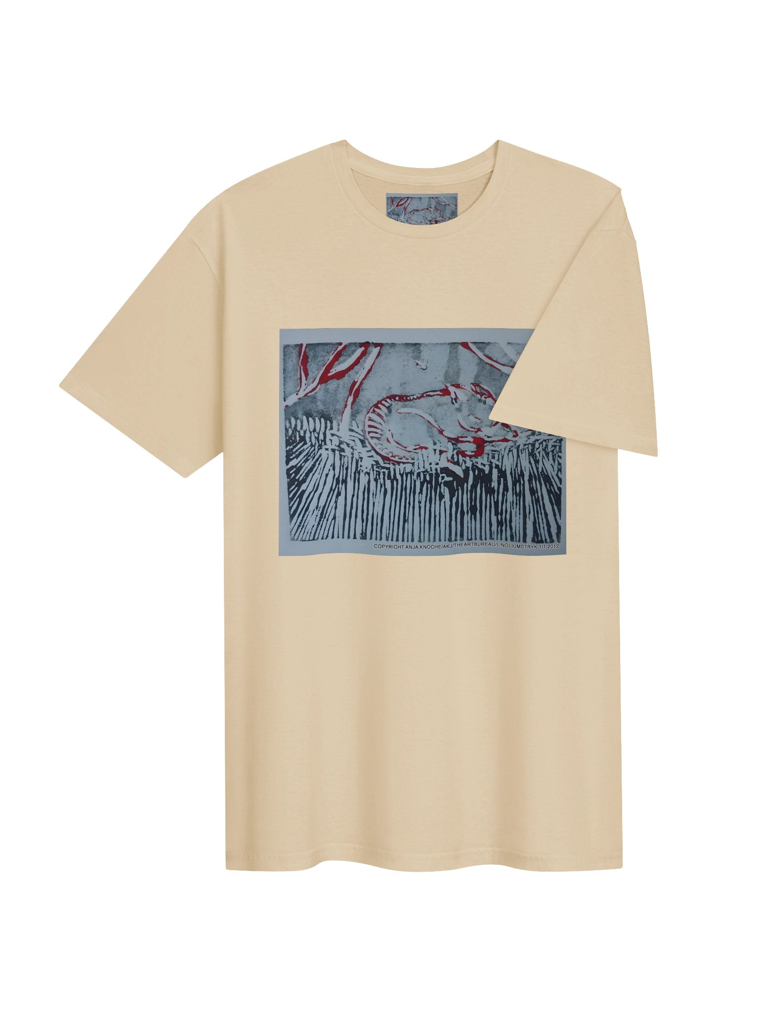 Abstract Red & White original graphic Art Tee product image (4)