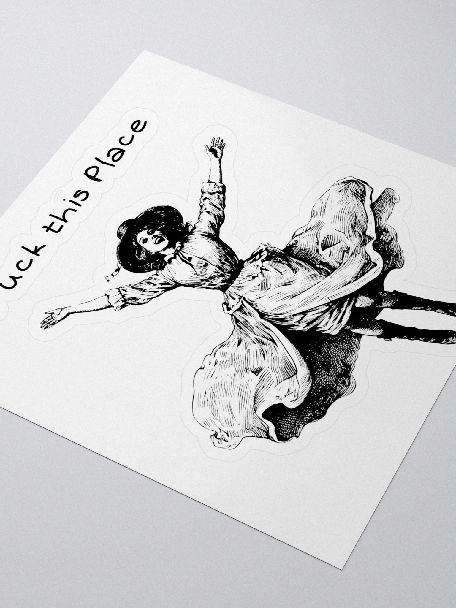 F**k this place sticker product image (3)