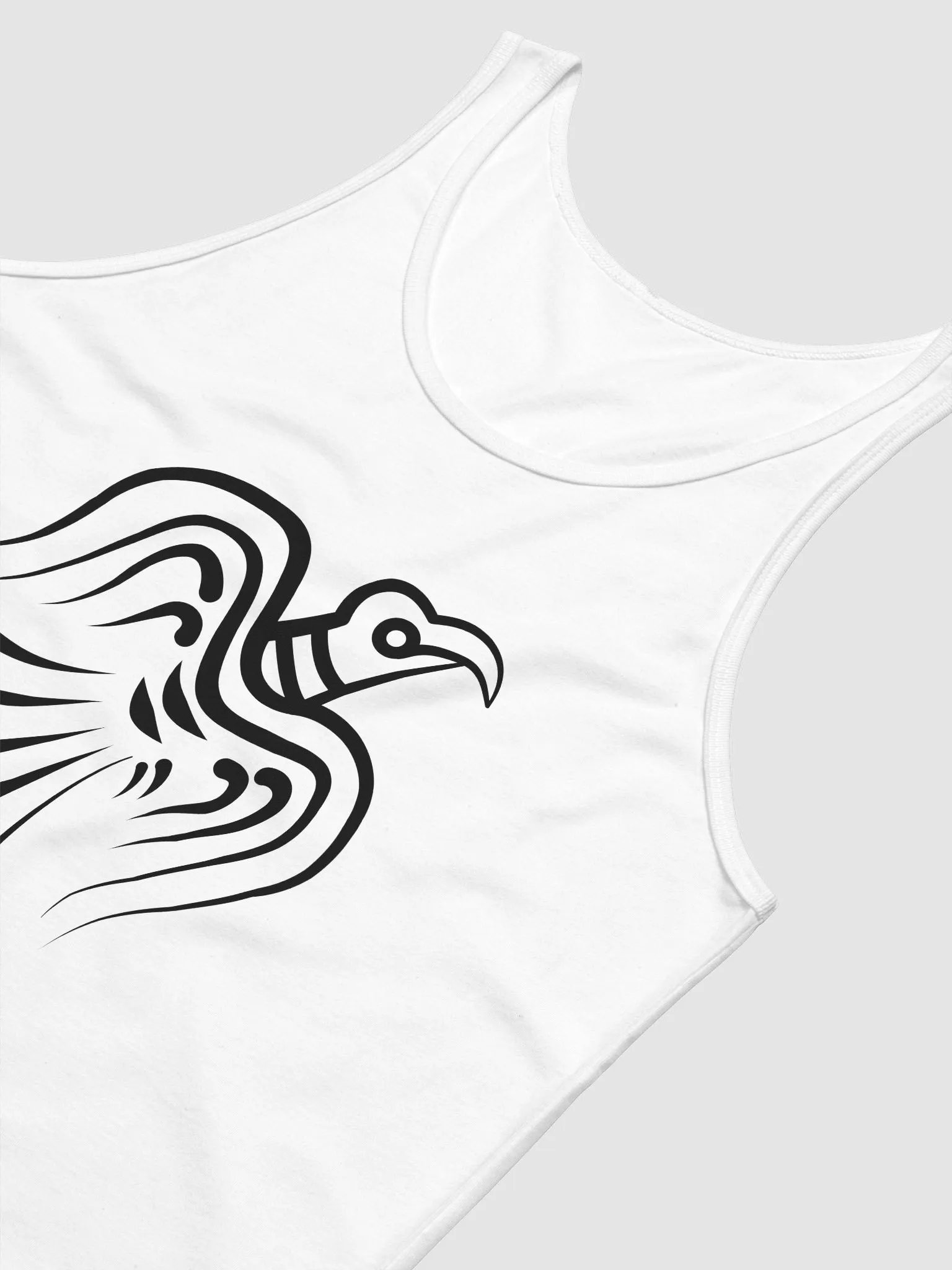 Viking Raven Men's Tank Top White product image (6)