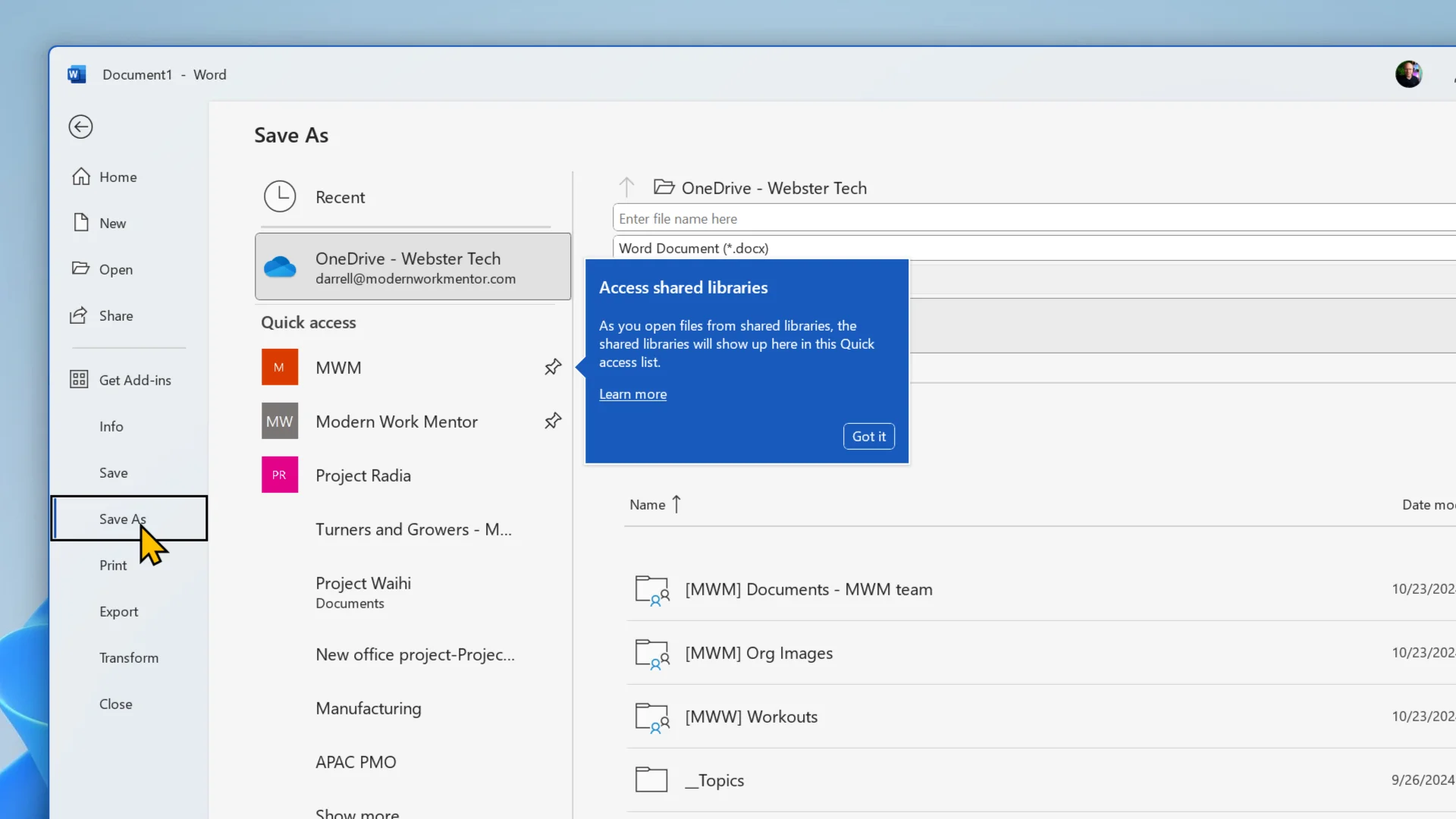 Shift from local folders to OneDrive - Workout video product image (2)