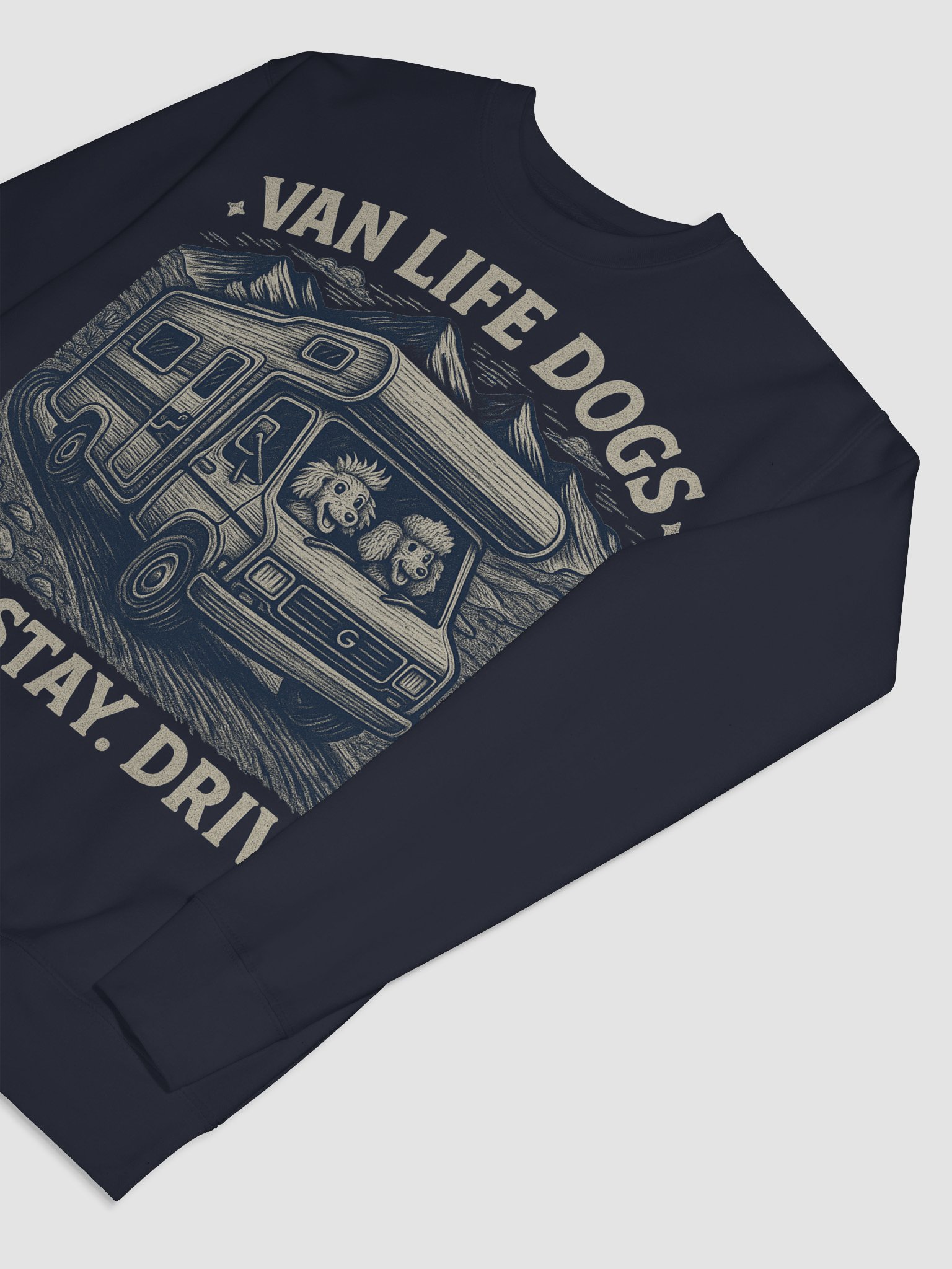 Van Life Dogs Sweater - Motorhome Travel Sweatshirt - Road Trip Wear product image (7)