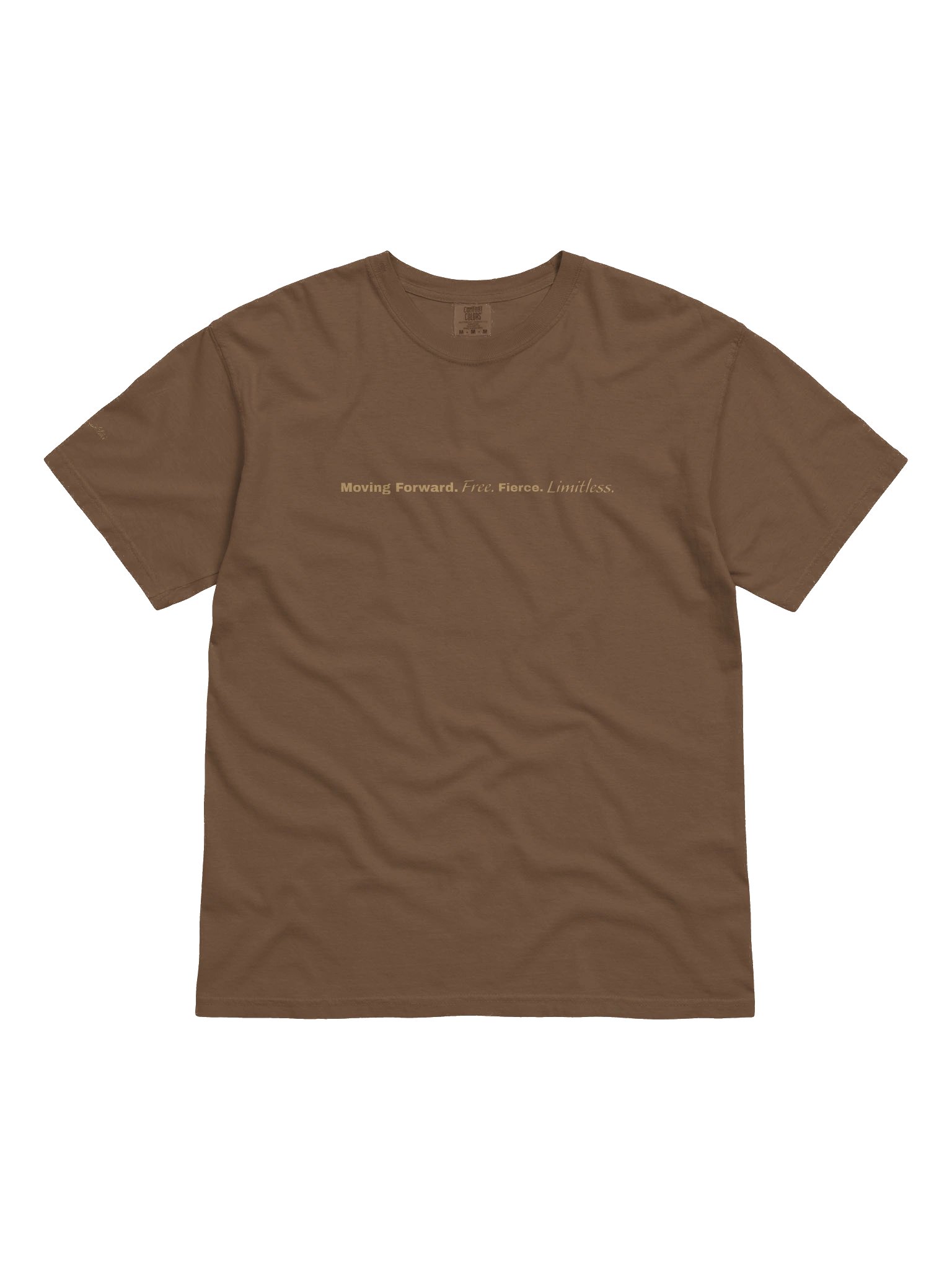 Soully Mine- GOLD PRINT Moving Forward. Free. Fierce. Limitless T-Shirt product image (1)