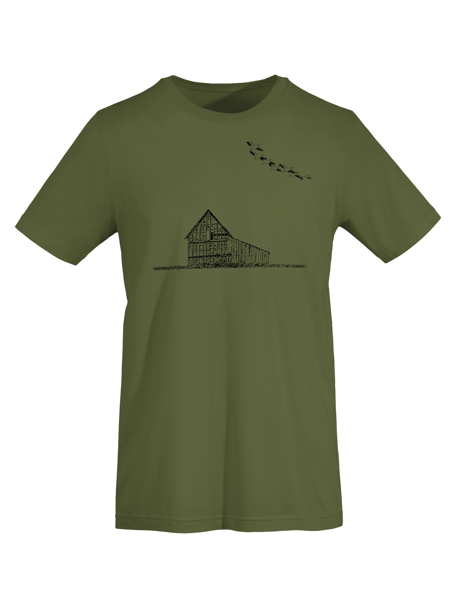Pelicans Over The Barn Unisex T-shir product image (45)