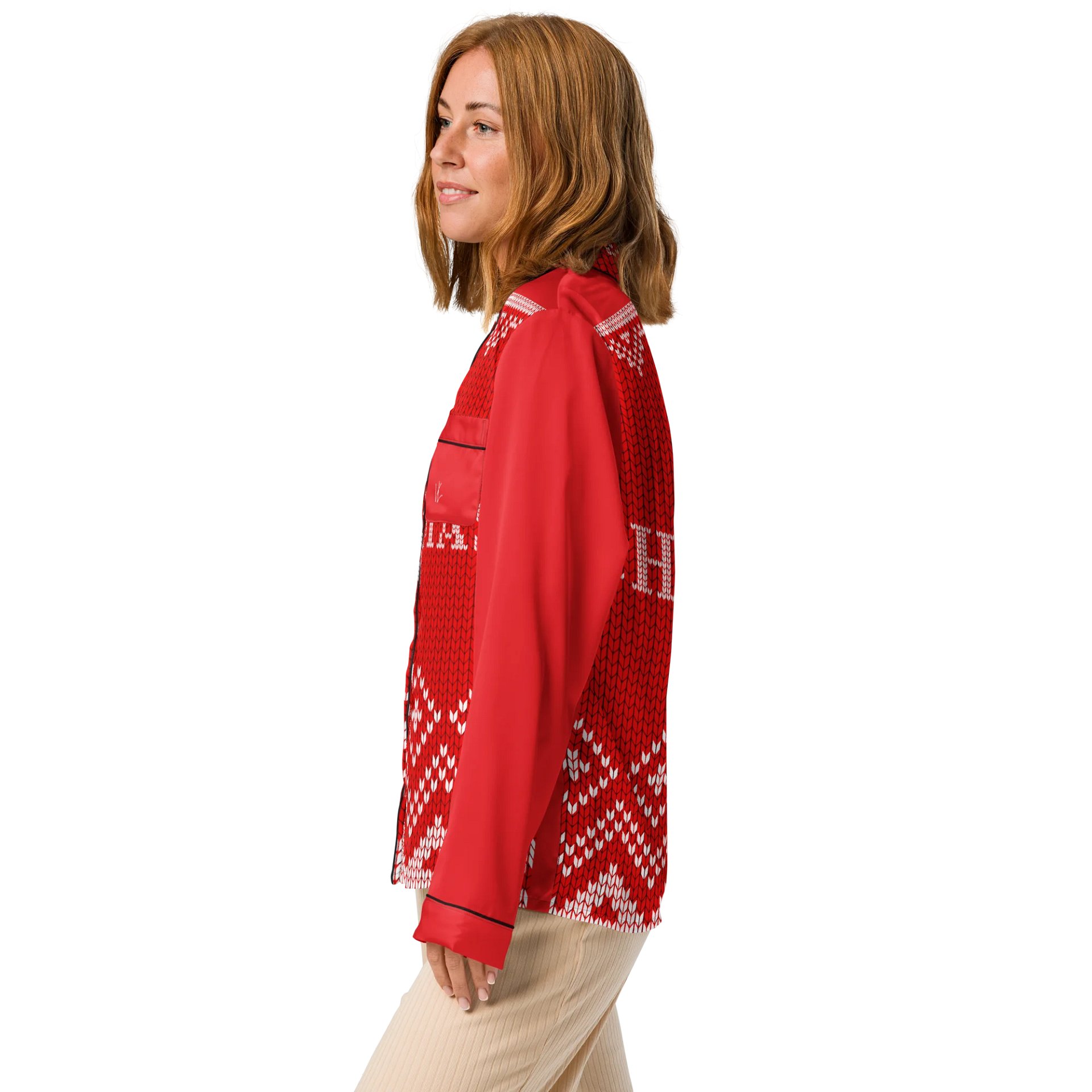 Velenir Christmas Women's Long Sleeve Pajama Top product image (4)