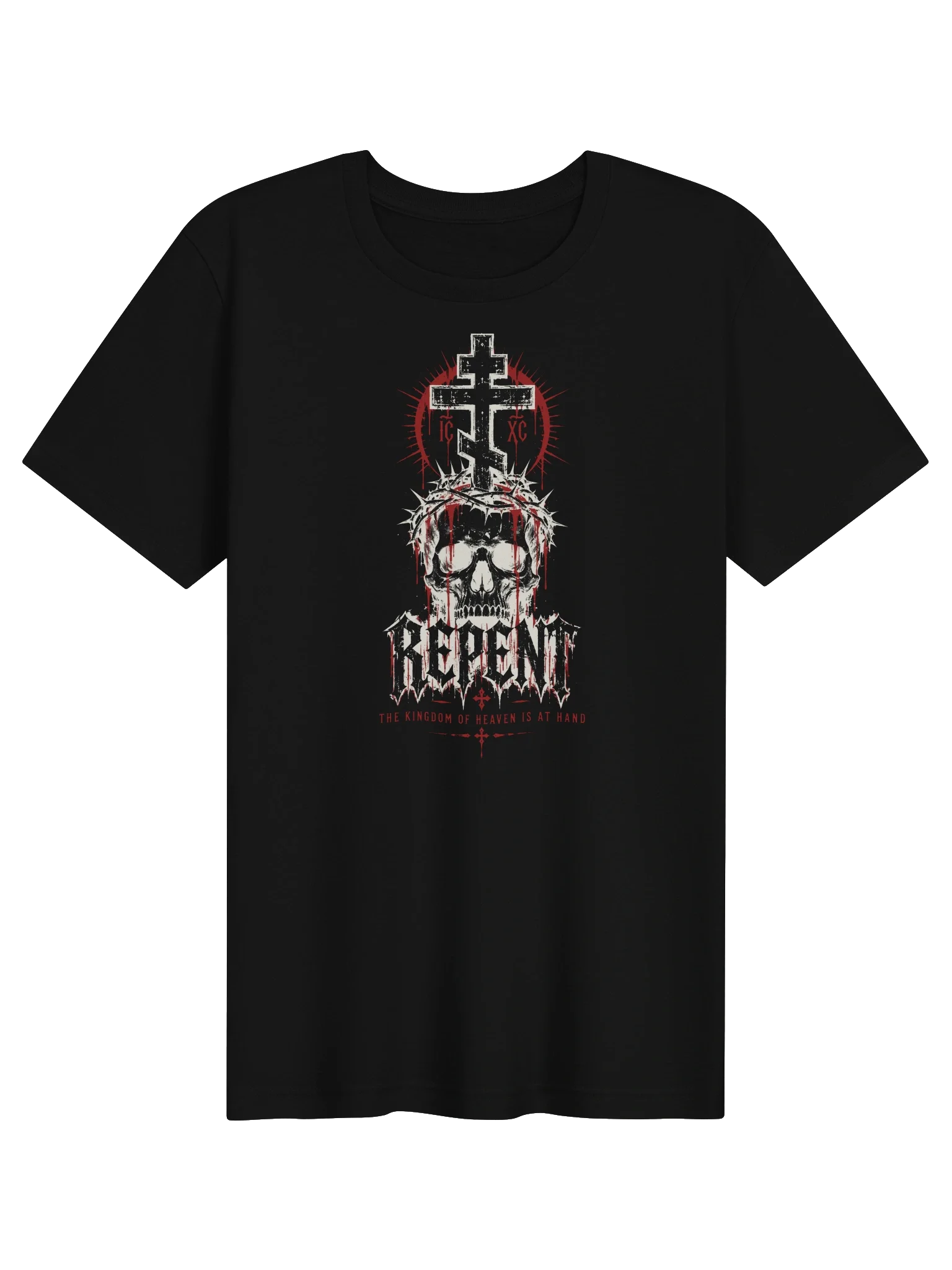 REPENT — Orthodox Spiritual Warfare T-shirt (Black)