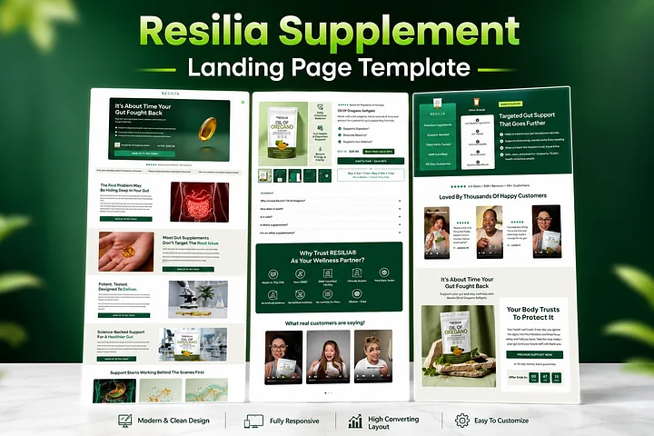 Resilia Shopify Supplement Template product image (1)