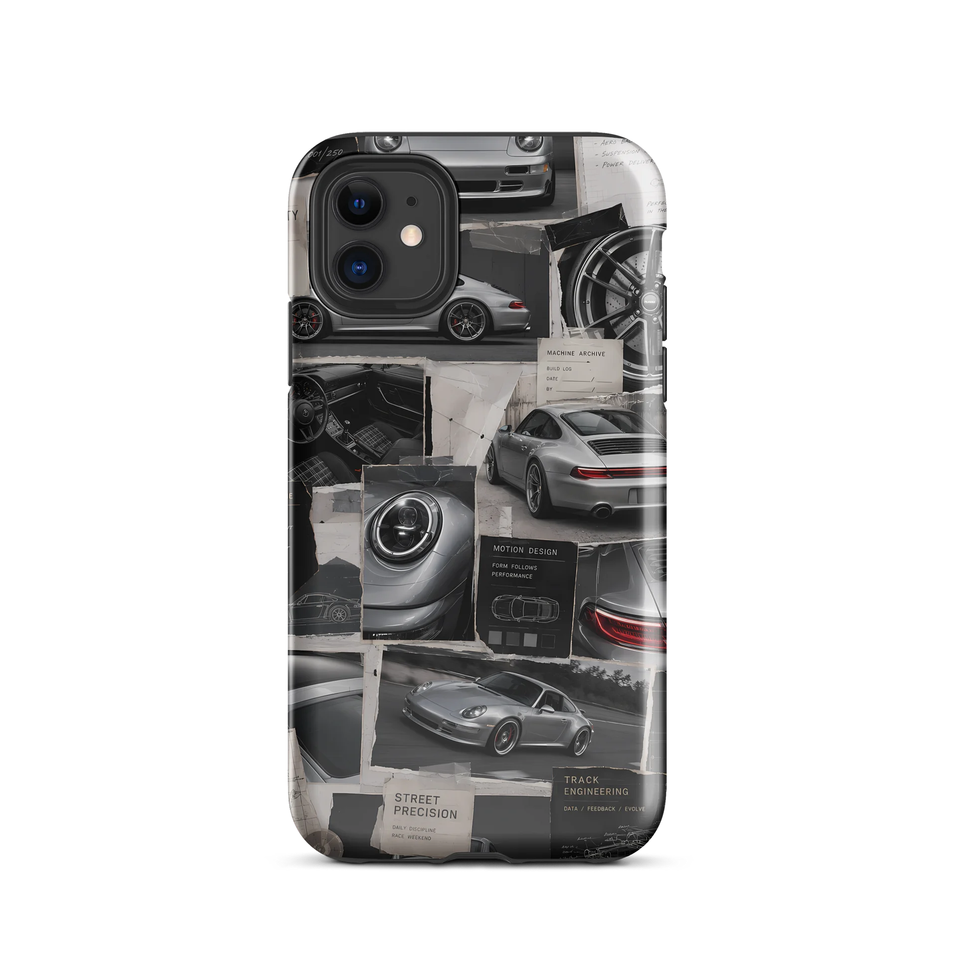 Silver Metallic Street Precision Collage Premium Tough Case product image (28)