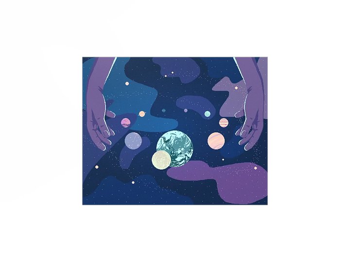 Space Hands Print product image (1)