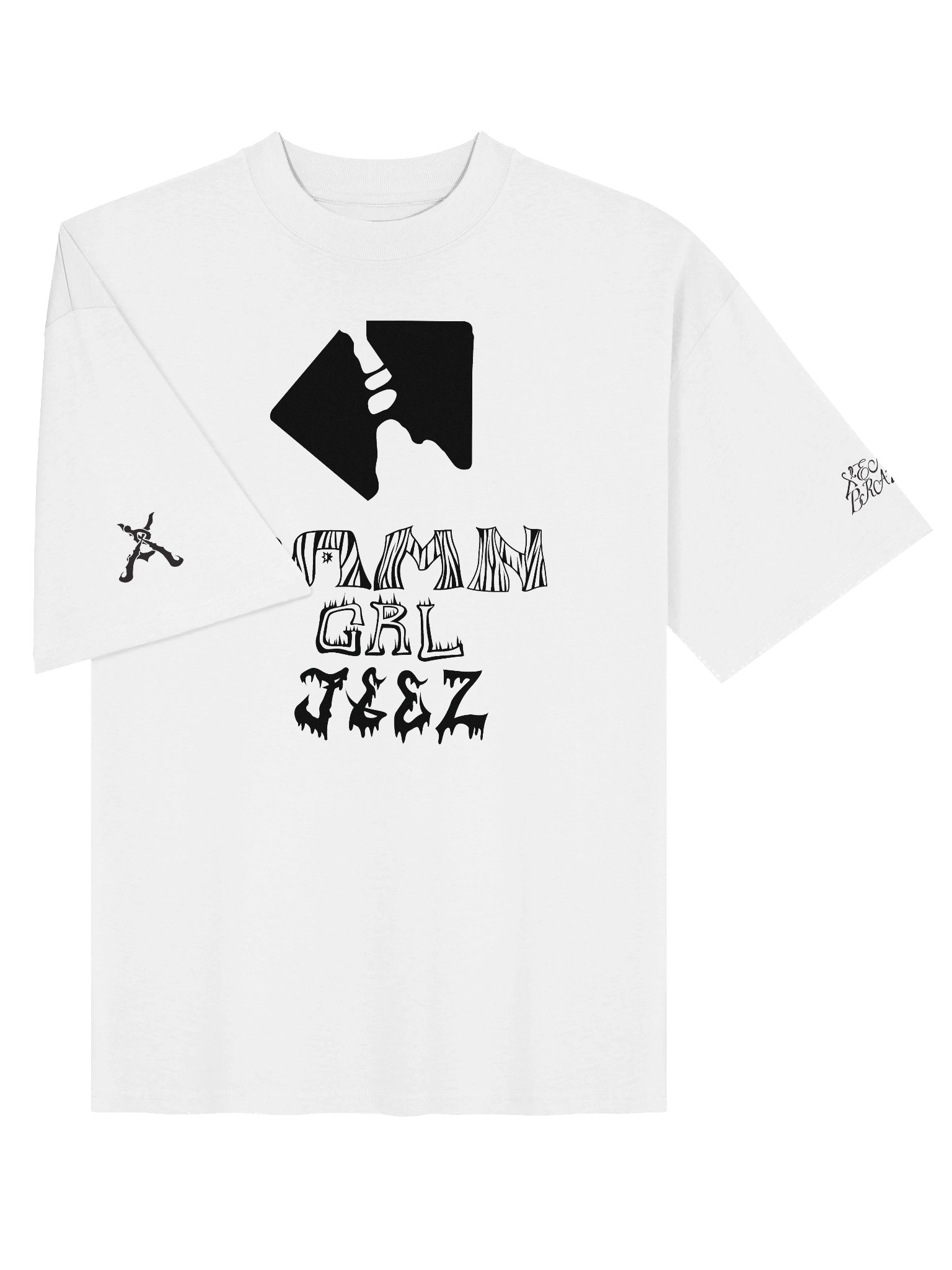 DAMN GRL JEEZ Xenon Braun Tee product image (3)
