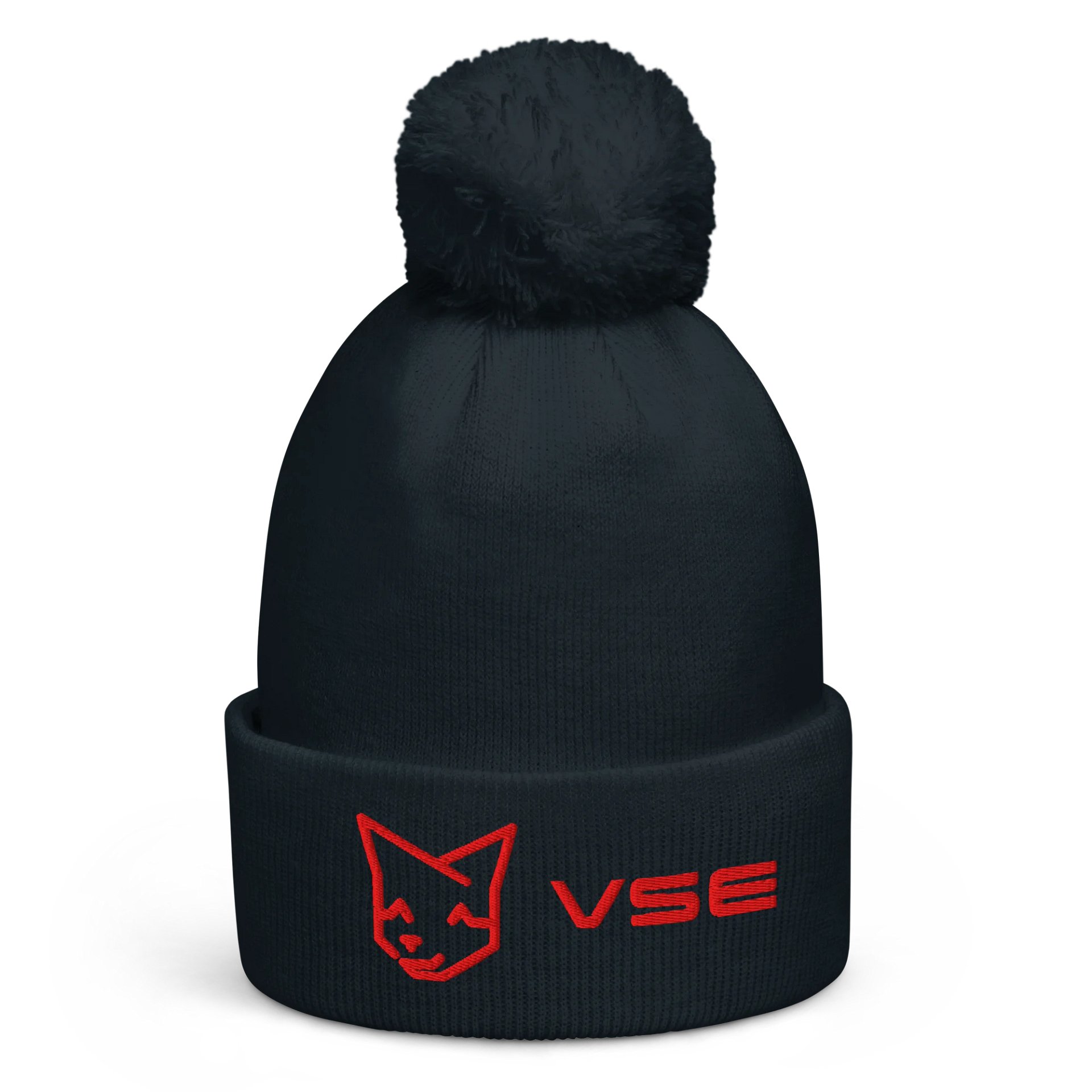 ValStar - Small Logo PomPom Beanie (Toque) (Red Logo) product image (1)