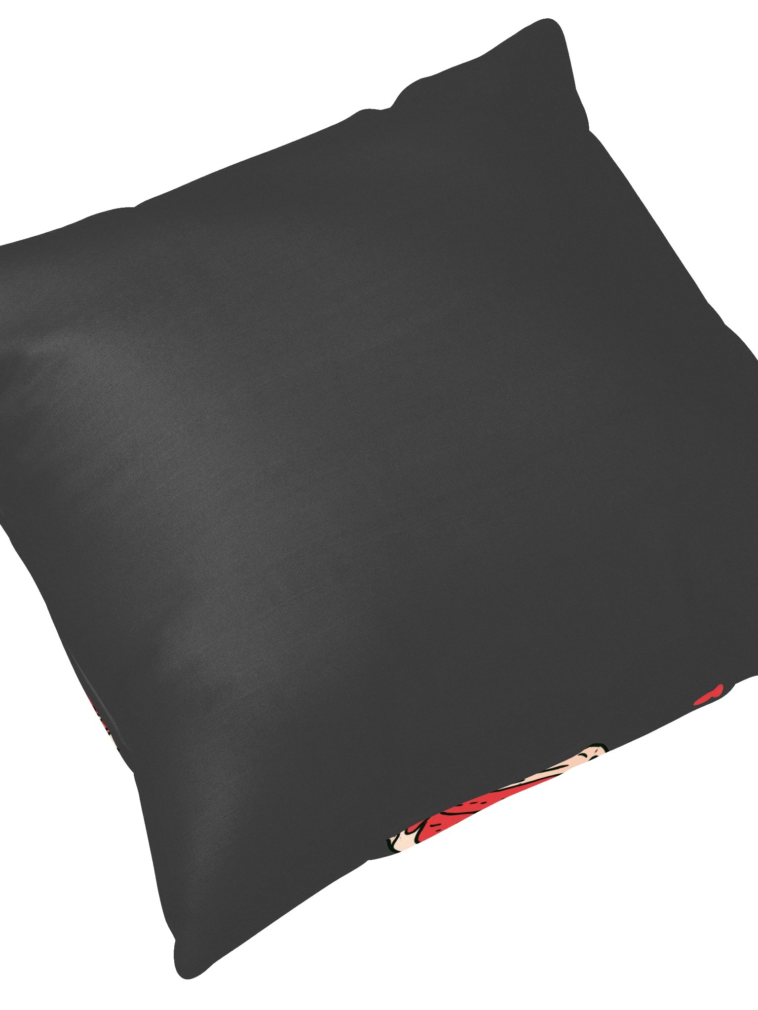 Steak & Hearts Black Throw Pillow product image (7)
