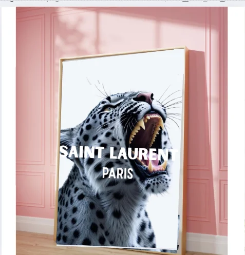 Gray Leopard Luxury Wall Art product image (3)