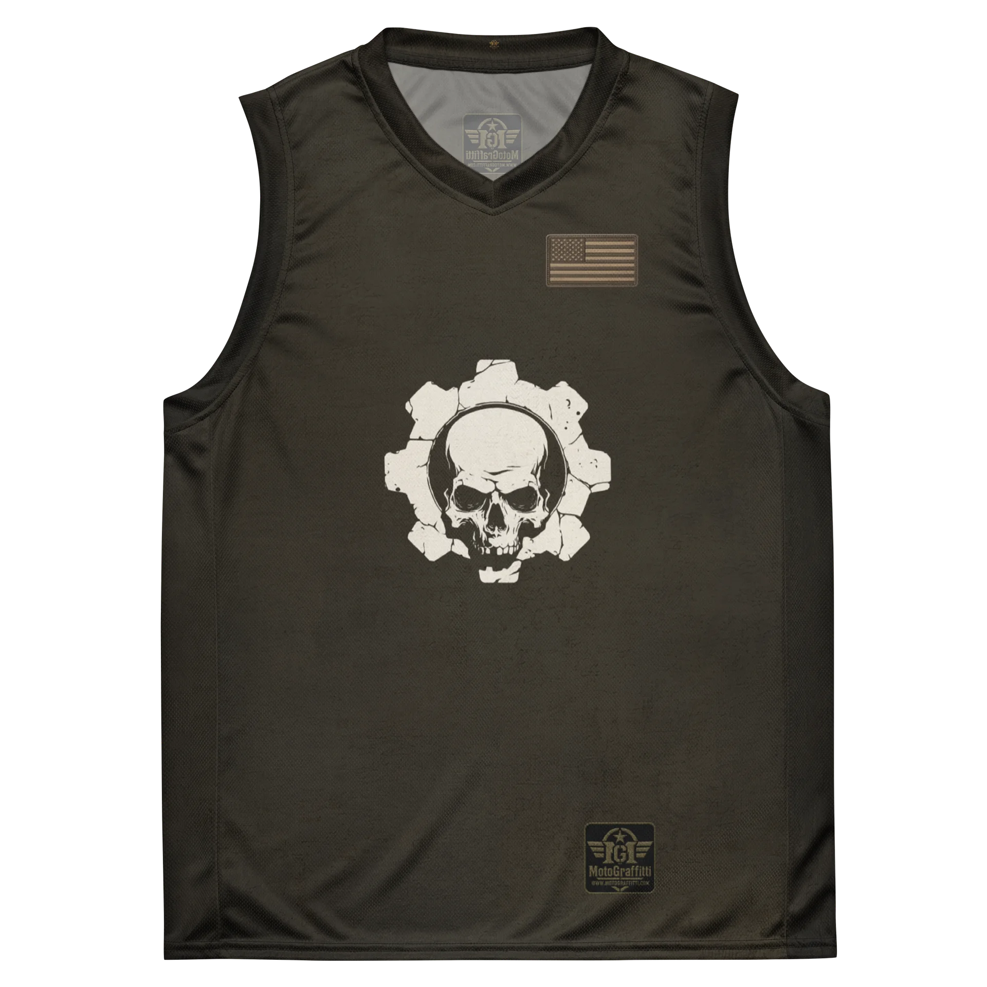 Last Fucks Given Biker Black Distressed Sleeveless Riding Tee product image (2)