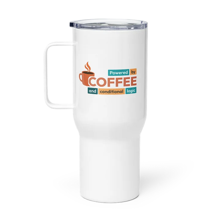 Powered by coffee Travel Mug product image (1)
