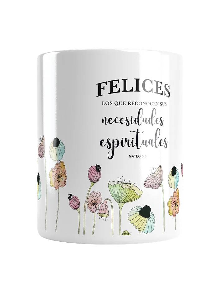 Taza Texto Anual 2026 – “Felices los que reconocen sus necesidades espirituales” Mateo 5:3 product image (1)