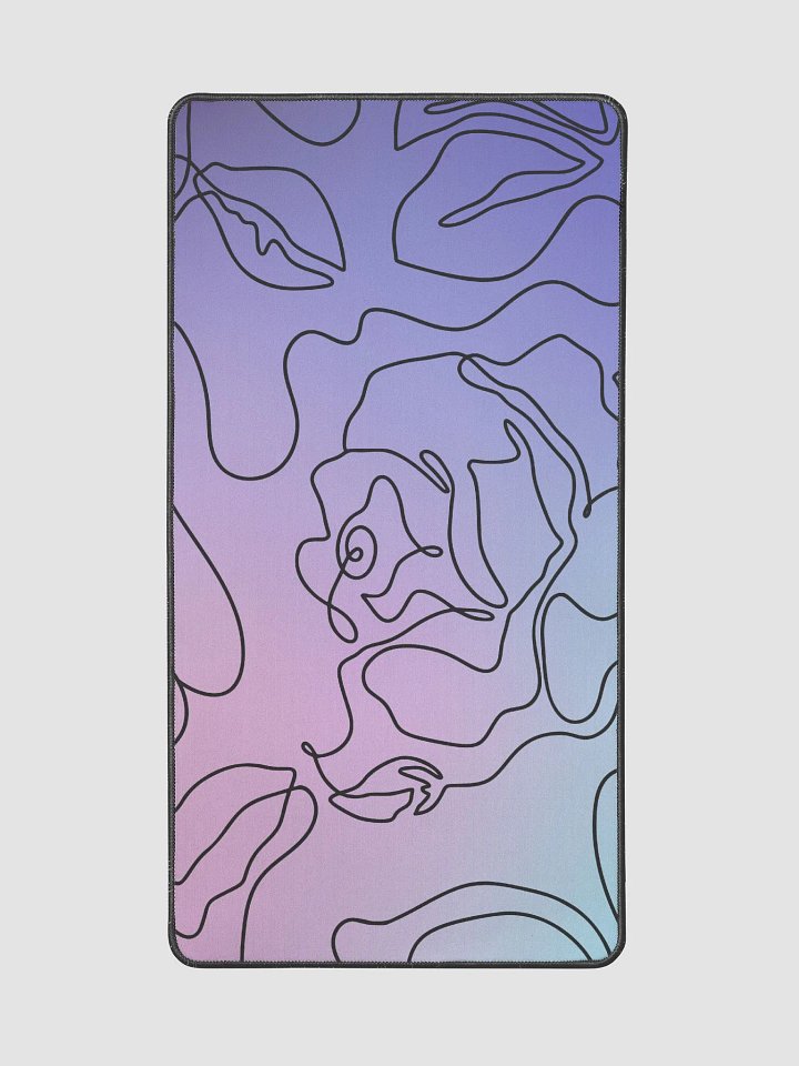 Desk Mat Pattern Line Art Purple Gradient product image (2)