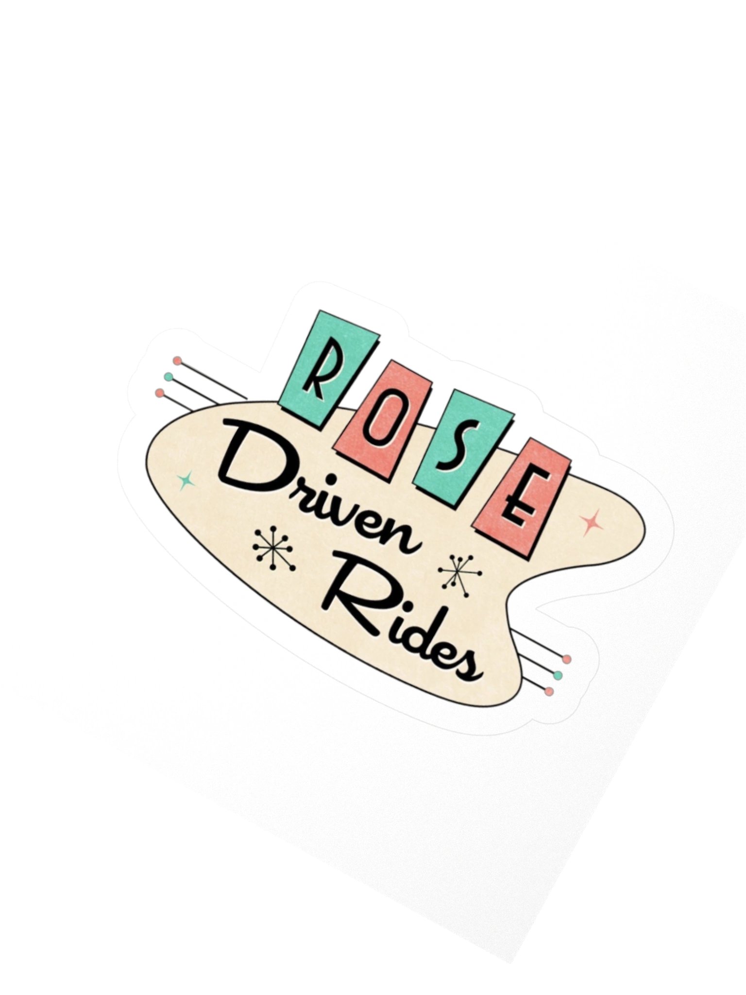 Retro ROSE Driven Rides Sticker Set product image (2)
