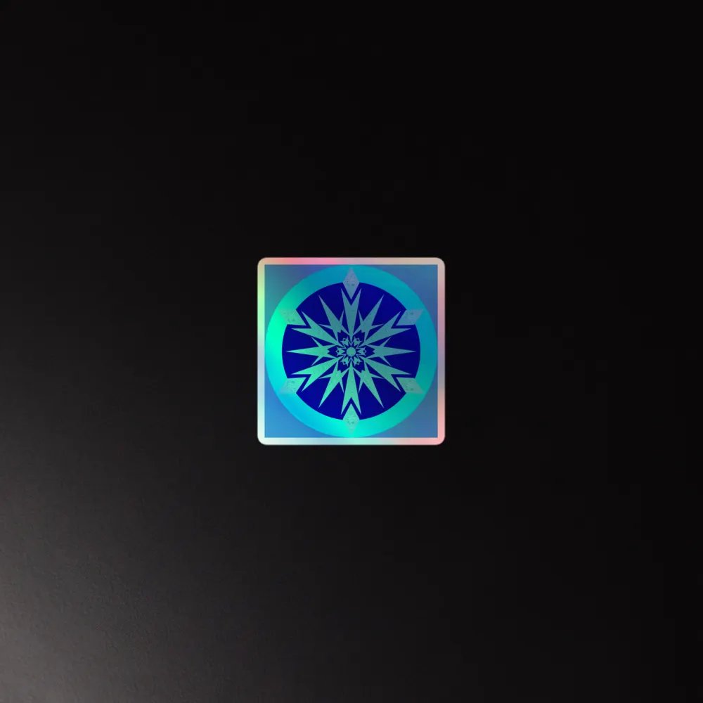 snowflake holo sticker product image (4)