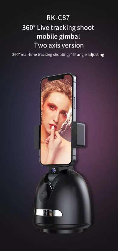 New ProductROTARY | Personalised Automatic Face Tracking Gimbal Stabilizer | Mobile 360 Phone Holder product image (2)