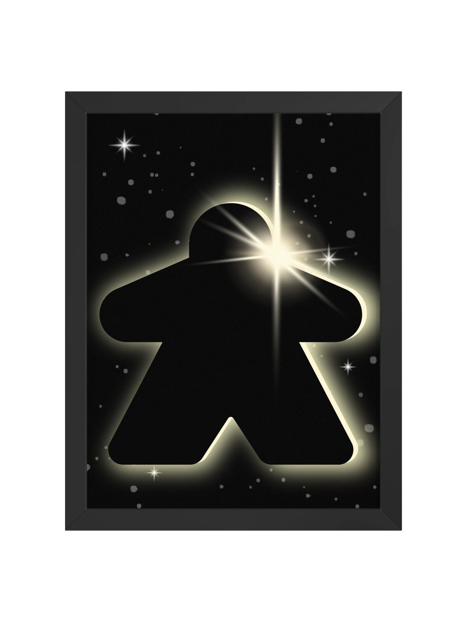 Meeple Eclipse Board Game Room Poster - FRAMED product image (2)