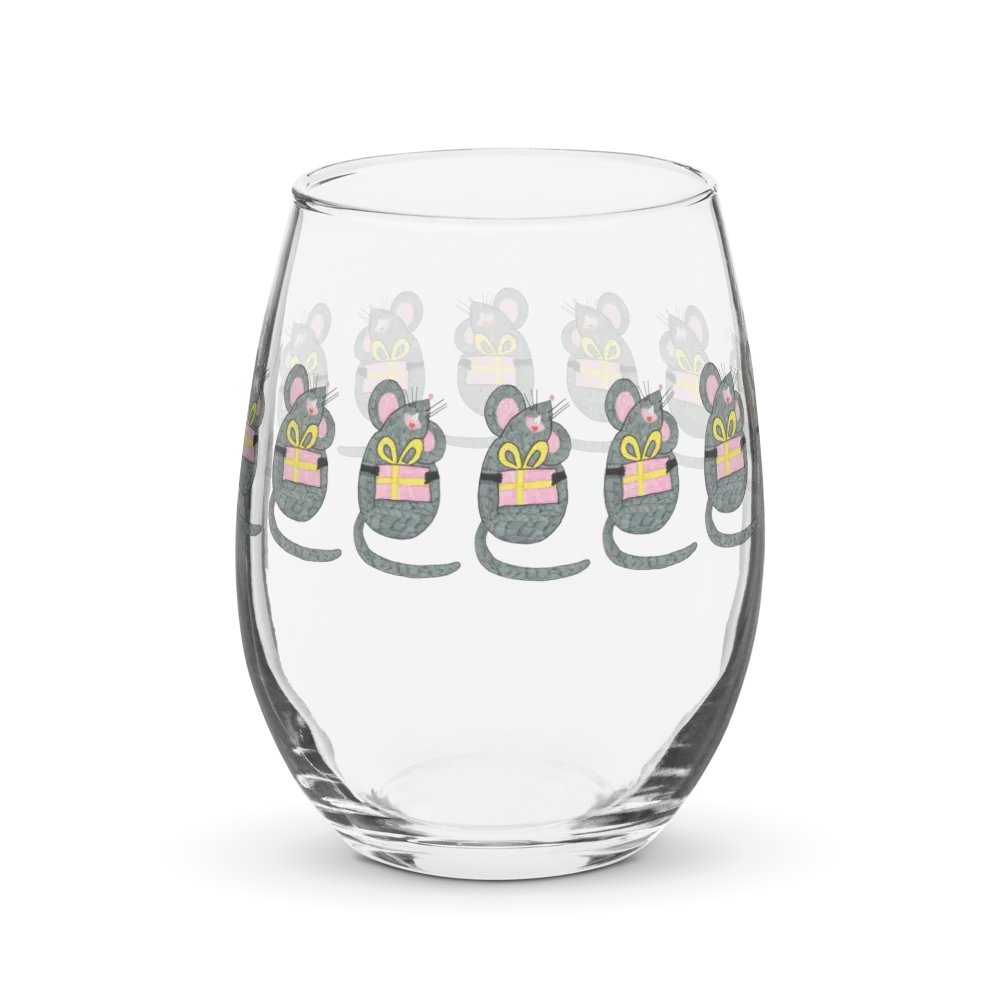 Present mouse Stemless Wine Glass product image (3)