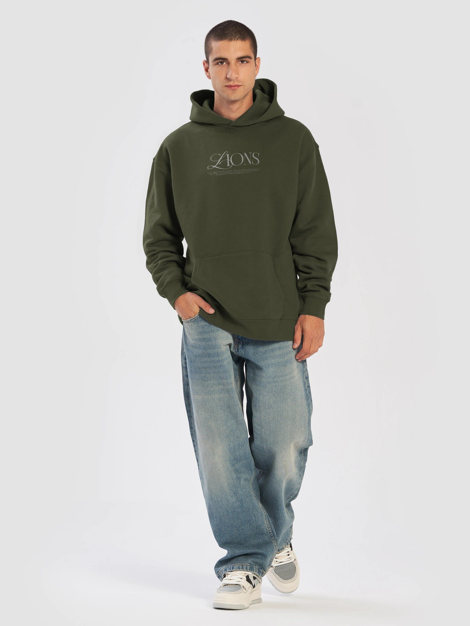 "One Step Forward" Premium Oversized Hoodie in Cypress product image (5)
