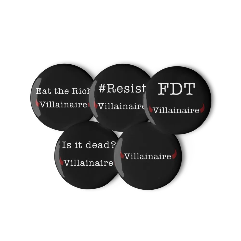 Villainaire - Protest Buttons product image (3)